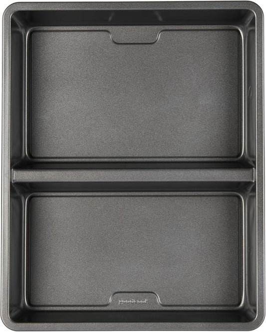 GoodCook Divided Baking Sheet Premium Carbon Steel Nonstick Pan, 11 x 14-Inch