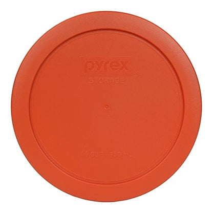 Pyrex 7201-PC 4 Cup Pumpkin Orange Food Storage Replacement Lid - Made in USA by Pyrex