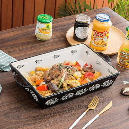 Wisenvoy Casserole Dish Baking Dish Ceramic Lasagna Pan Bakeware Sets Baking Dishes 13x9 Baking Dish - Image 3