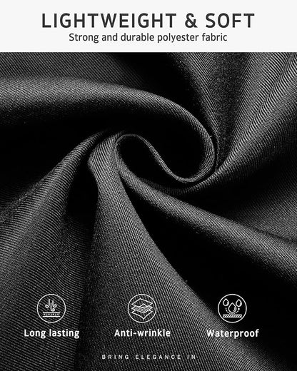 Syntus 3 Pack Server Aprons with 3 Pockets, Waterdrop Resistant Waitress Waiter Waist Apron, 11.5-inch Black - Image 3