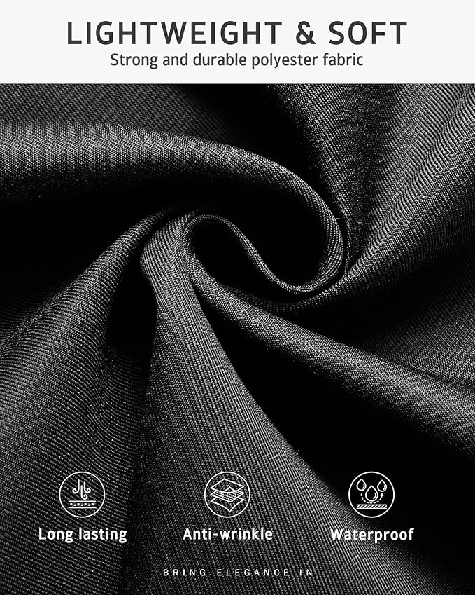 Syntus Server Apron for Men Women, Waitress Waist Apron, Black 1/3/12 Packs - Image 3