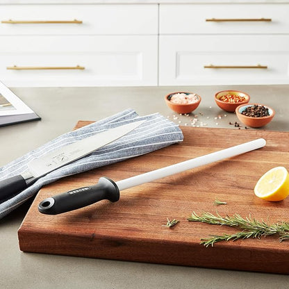 Mercer Culinary Ceramic Rod Knife Honing Steel, 12 Inch
