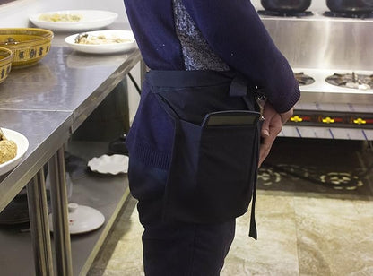 Resist water 3 big Pockets Waist Server Apron Kitchen Restaurant Unisex Half Aprons - Image 5