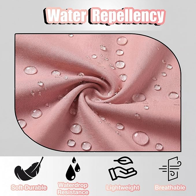 TOSHE Kitchen Apron Waterdrop Resistant Cotton Apron with adjustable Aprons for Women with Pockets 10 Color option Cooking Powder Pink Apron (Powder Pink) - Image 4