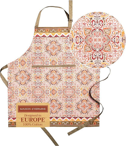 Maison d' Hermine 100% Cotton Apron for women with Pocket Kitchen Chef Apron for Men Cooking Mothers Day Gifts by MaisondHermine