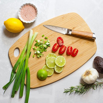 Totally Bamboo GreenLite Dishwasher Safe Cutting Board, 13.5" x 9" Reversible Bamboo Chopping Board | Lightweight Kitchen Prep Board for Vegetables, Meats, Cheese and More