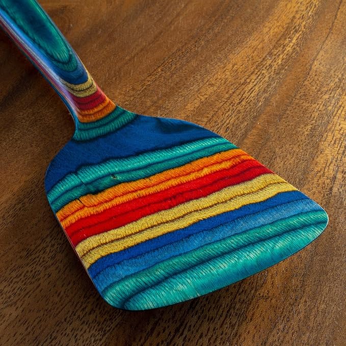 Totally Bamboo Baltique Montego Bay Collection 12-1/2" Wooden Spatula, Ready for Nonstick