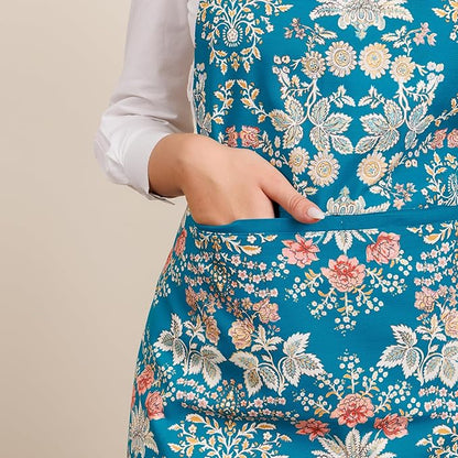 Maison d' Hermine 100% Cotton Apron for women with Pocket Kitchen Chef Apron for Men Cooking Mothers Day Gifts