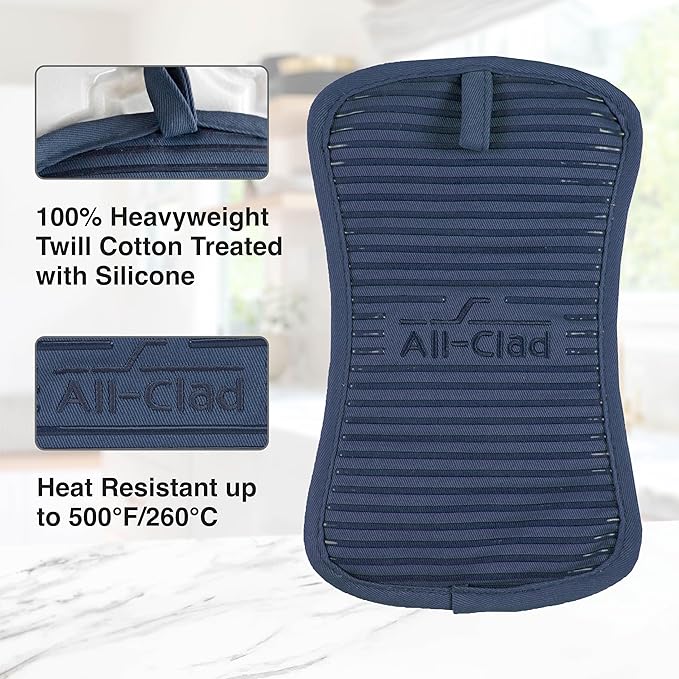 All-Clad Premium Pot Holder, 2-Pack, Indigo - Image 5