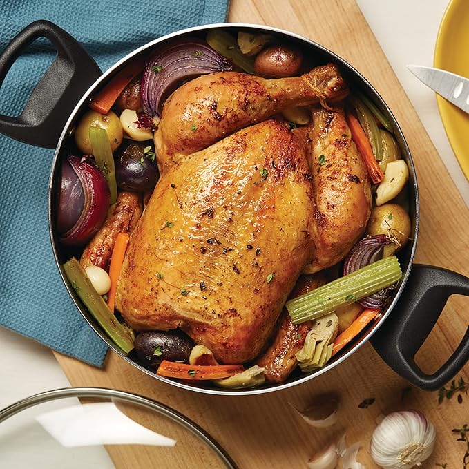 Farberware Cookware Nonstick Stockpot with Lid, 10.5 Quart-Black - Image 6