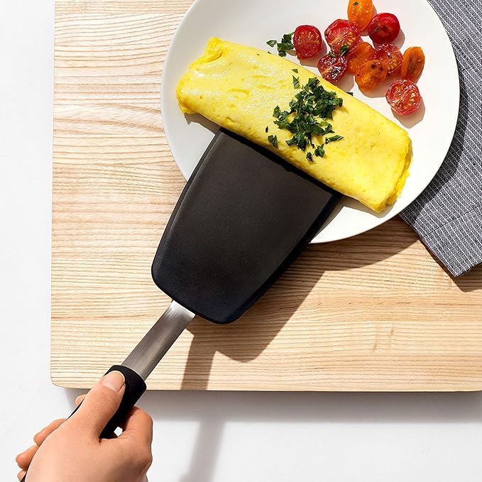 OXO Good Grips Large Silicone Flexible Turner & Good Grips Silicone Flexible Omelet Turner - Image 3