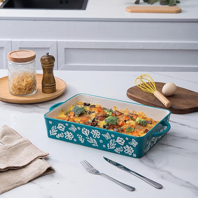 Wisenvoy Casserole Dish 9x13 Baking Pan Casserole Dishes For Oven Baking Dish Ceramic Lasagna Pan Baking Dishes For Oven - Image 3
