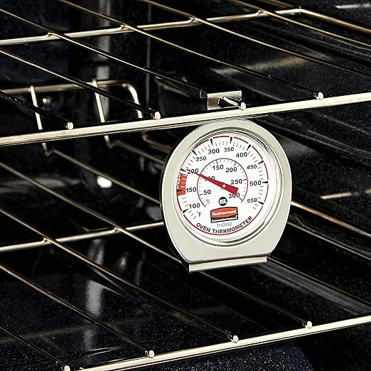 Rubbermaid Commercial Products Stainless Steel Monitoring Thermometer, Safe for Inside Oven/Grill/Smoker, 60-580°F Range, Easy to Read Food Thermometer For Food Resturant/Home Cooking - Image 5