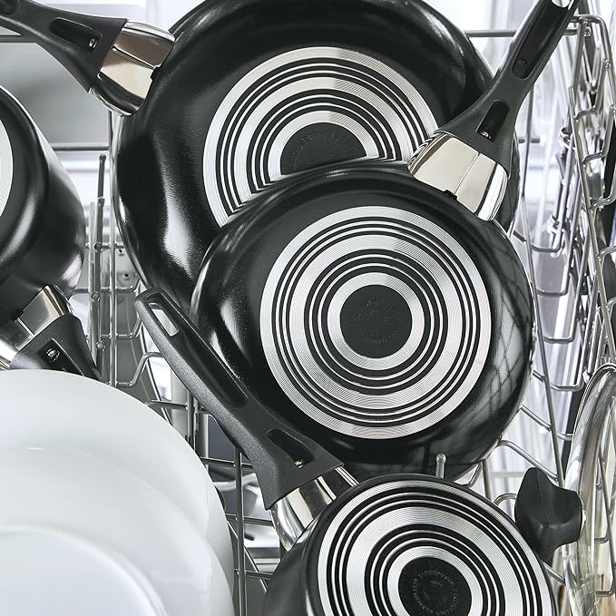 Farberware Dishwasher Safe Nonstick Jumbo Cooker/Saute Pan with Helper Handle - 6 Quart, Black - Image 2