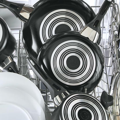 Farberware Dishwasher Safe Nonstick Jumbo Cooker/Saute Pan with Helper Handle - 6 Quart, Black - Image 2