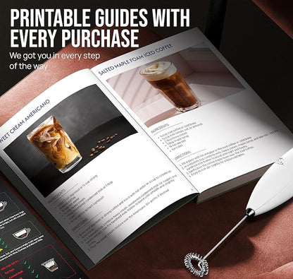 Zulay Kitchen Executive Series Luxury Gift Milk Frother with 4 Duracell Batteries – Handheld Electric Foam Maker for Coffee, Lattes & Hot Chocolate – Deluxe Finish, Ultimate Gift for Coffee Lovers - Image 5