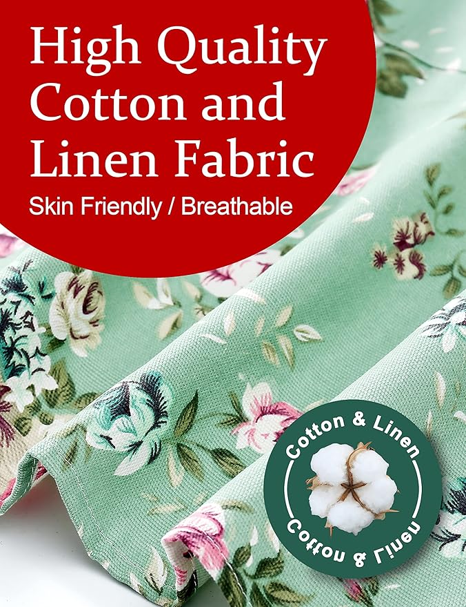 Cozy Adjustable Cross Back Aprons for Women with Pockets Cotton Linen Cooking Kitchen Baking