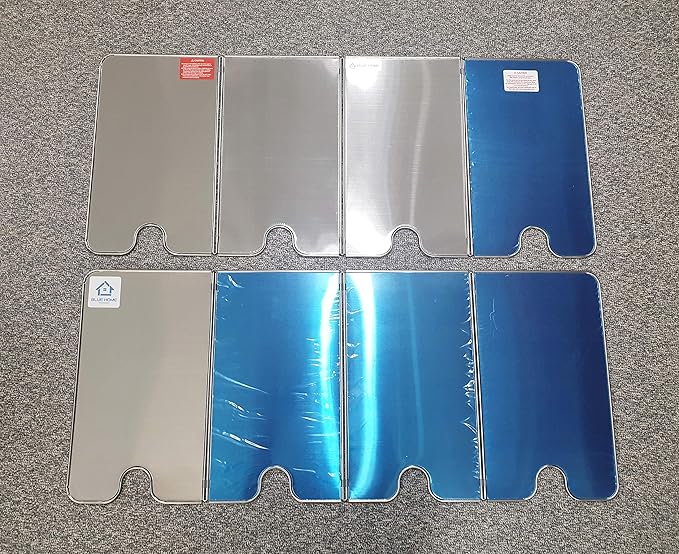 Splatter Guard for Cooking - Grease Splatter Screen - 4 Sided Splatter Guard Compact Type - Stainless Steel - Unfold 33.26 in x 14.17 in - Fold 8.26 in x 14.17 in x 0.86 in - Image 5