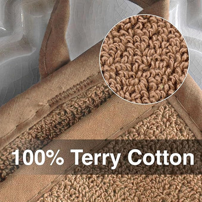 RITZ Terry Pocket Mitt & Hot Pad: Unparalleled Heat Resistant, Durable 100% Cotton – Ergonomically Designed for Optimal Grip – Easy-Care Machine Washable – 2-Pack, Mocha - Image 3