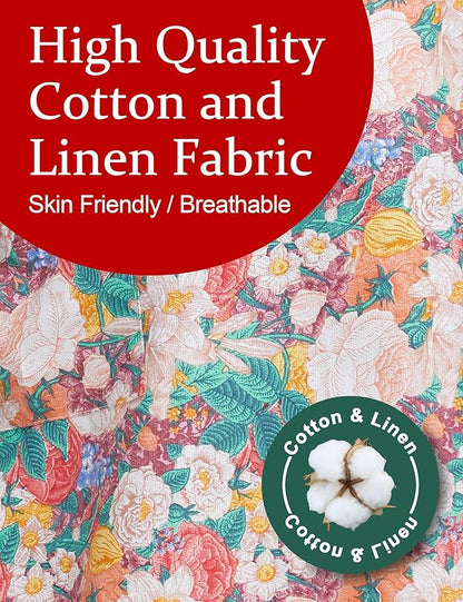 Cozy Adjustable Cross Back Aprons for Women with Pockets Cotton Linen Cooking Kitchen Baking