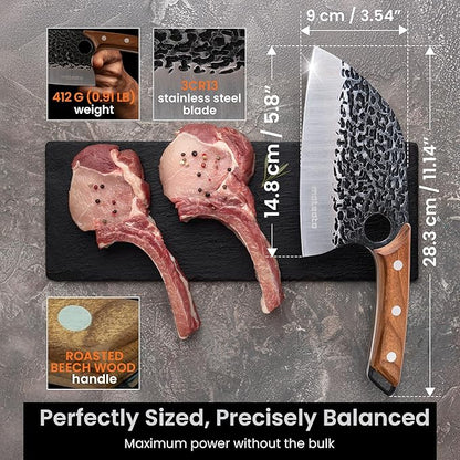 Matsato Knife Set 3-Piece Kitchen Knives, Cooking Chef Knife Set, Cleaver, Kitchen And Chef Cutting and Chopping Knives Sets Juego De Cuchillos Para Cocina - Image 6