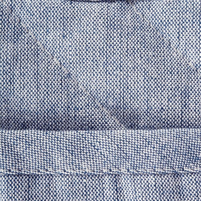 DII 100% Cotton Solid Chambray Kitchen Set, Potholders, Blue, 2 Piece