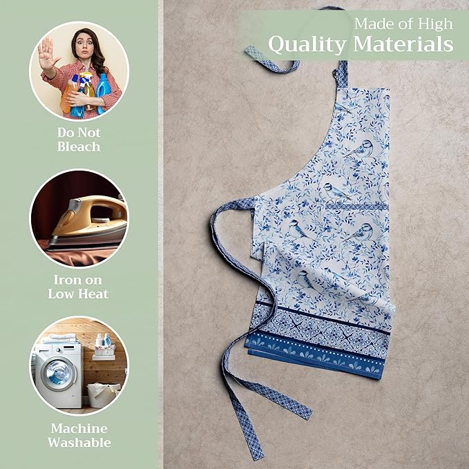 Maison d' Hermine 100% Cotton Apron for women with Pocket Kitchen Chef Apron for Men Cooking Mothers Day Gifts - Image 3