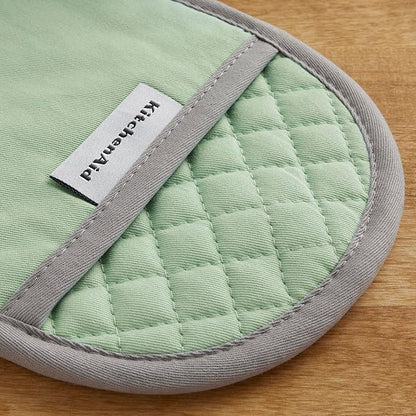 KitchenAid Asteroid Pot Holder 2-Pack Set, Pistachio, 6.5"x10" - Image 4