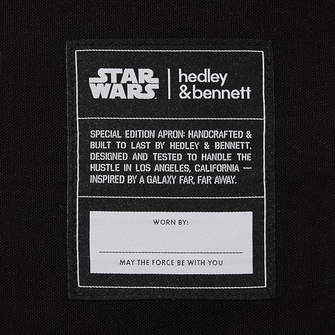 hedley & bennett Crossback Apron Collection - Adjustable Chef Aprons with 3 Pockets for Cooking and Grilling, STAR WARS™ Darth Vader