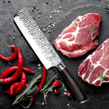 imarku Nakiri Knife, Razor Sharp 7 Inch Multipurpose Vegetable Japanese Chef Knife, High Carbon Stainless Steel Meat Cleaver, Gyutou Knife with Ergonomic Handle, Mothers Day Gift for Mom - Image 9