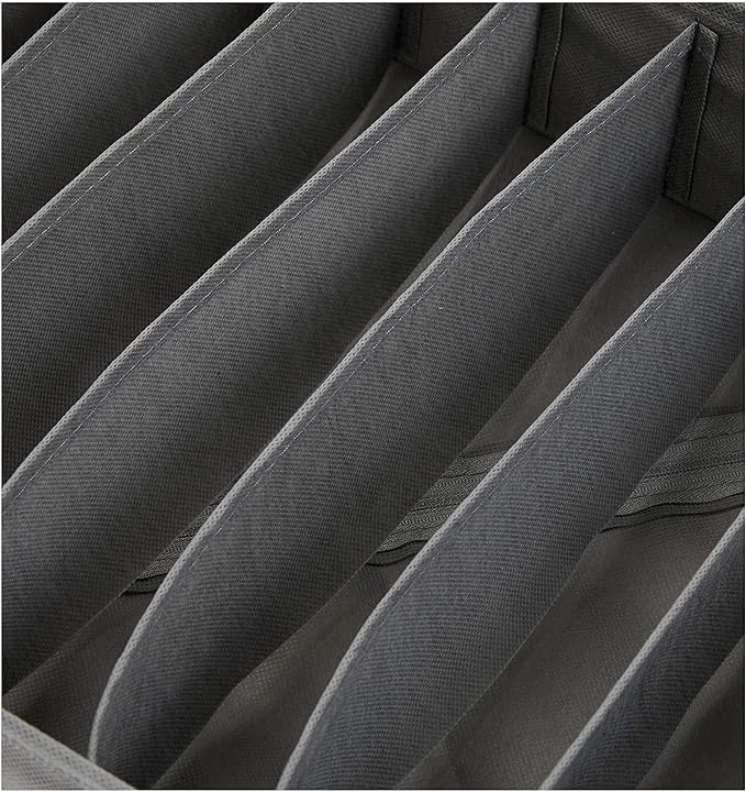 Amazon Basics Dresser Drawer Storage Organizer for Undergarments, Set of 4, Gray | Set of 4 - Image 6