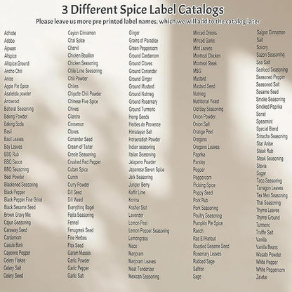 Spice Jars with Labels - 24 Glass Spice with Shaker Lids & Airtight Plastic Caps - 4oz Complete Seasoning Containers Organizer Set for Cabinet, Drawer & Rack (Beige) - Image 7