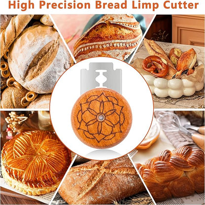 UFO Bread Lame Cutter for Homemade Sourdough,Bread Scorer Tool for Sourdough with 5 Blades and Case,Slashing Tool Bread Cutting Knife for Artisan Bread and Baguette Makers,Mandala - Image 3