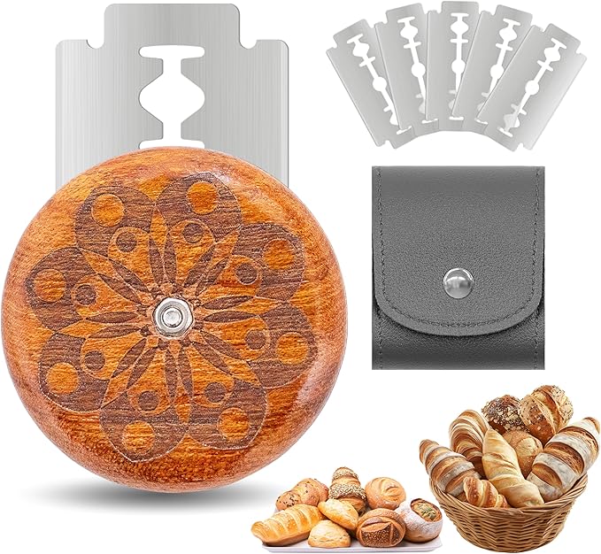 UFO Bread Lame Cutter for Homemade Sourdough,Bread Scorer Tool for Sourdough with 5 Blades and Case,Slashing Tool Bread Cutting Knife for Artisan Bread and Baguette Makers,Ring by Unknown
