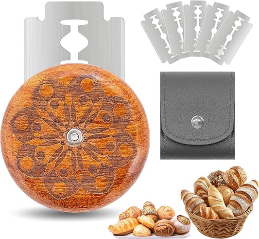 UFO Bread Lame Cutter for Homemade Sourdough,Bread Scorer Tool for Sourdough with 5 Blades and Case,Slashing Tool Bread Cutting Knife for Artisan Bread and Baguette Makers,Ring by Unknown