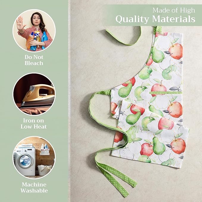 Maison d' Hermine 100% Cotton Apron for women with Pocket Kitchen Chef Apron for Men Cooking Mothers Day Gifts - Image 3