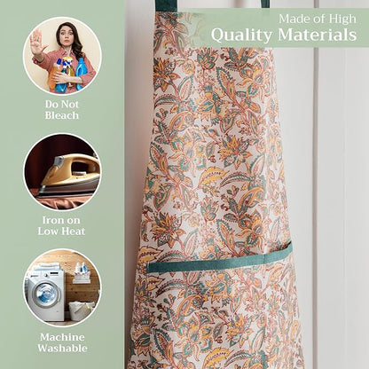 Maison d' Hermine 100% Cotton Apron for women with Pocket Kitchen Chef Apron for Men Cooking Mothers Day Gifts - Image 3