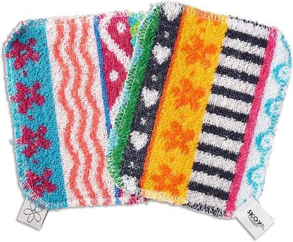 Skoy Bundle, 2-Pack Scrub, and 4-Pack Swedish Dishcloth, Reusable Cleaning Products for Kitchen and Household, Planet-Friendly, Dishwasher Safe Soft Scrub, Monochromatic Colors - Image 6