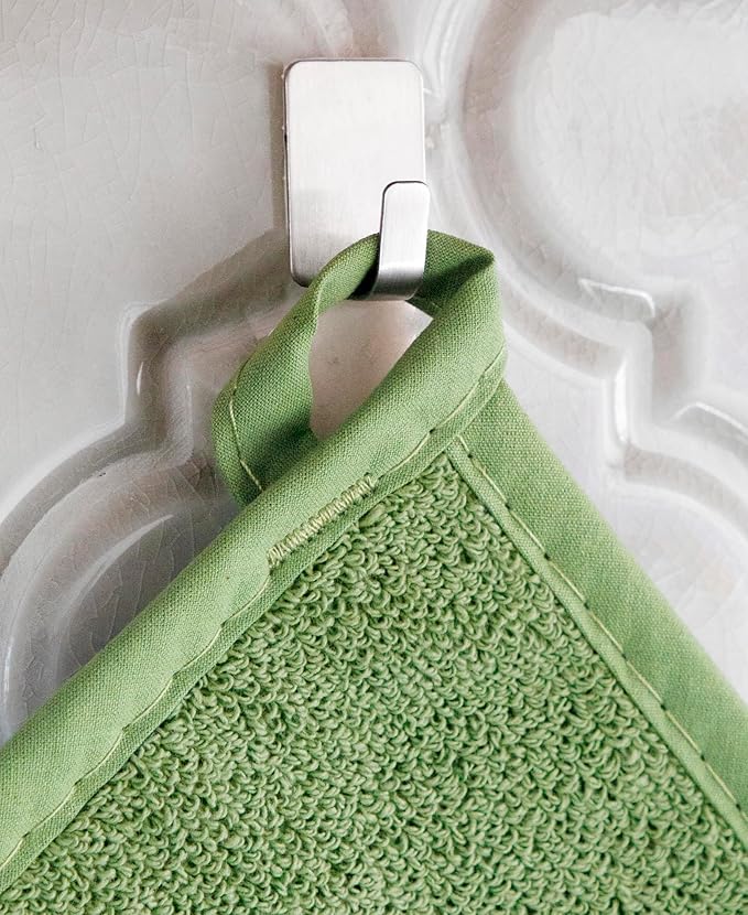 RITZ Terry Potholder & Hot Pad: Unparalleled Heat Resistant, Durable 100% Cotton – Ergonomically Designed for Optimal Grip – Easy-Care Machine Washable – 4-Pack, Cactus/Paprika - Image 3