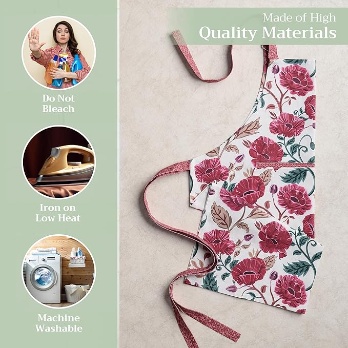 Maison d' Hermine 100% Cotton Apron for women with Pocket Kitchen Chef Apron for Men Cooking Mothers Day Gifts - Image 3