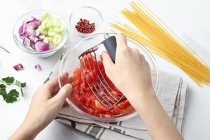 Spring Chef Large Gray Dough Blender For Baking, Heavy Duty Dough Cutter Tool, Stainless Steel Manual Pastry Cutter Tool with Sharp Blades, Dishwasher Safe Pastry Blender for Easy Mixing - Image 8
