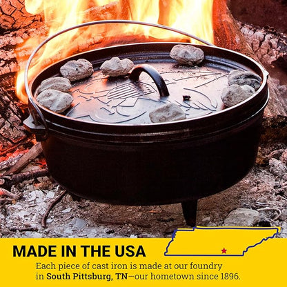 Lodge Boy Scouts of America Cast Iron Camp Dutch Oven, Pre-Seasoned, 6-Quart - Image 8