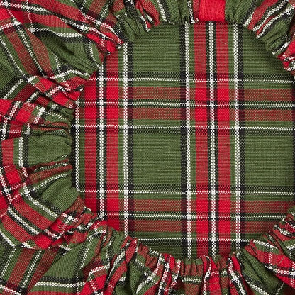DII Reusable Cloth Bowl Cover Collection Machine Washable, Cotton with Elastic Stretch for Food Storage, 10.25"/8.25"/7.5" Diameter, O' Christmas Tree Plaid, 3 Piece