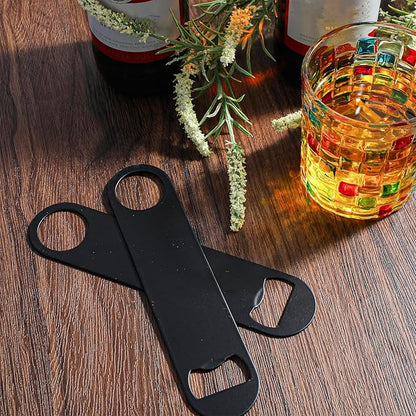 20 Pack Flat Bottle Opener, 7 Inch Stainless Steel Black Speed Opener Bulk for Bar, Kitchen, Restaurant, Party Supplies - Image 7
