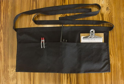 Resist water 3 big Pockets Waist Server Apron Kitchen Restaurant Unisex Half Aprons - Image 6