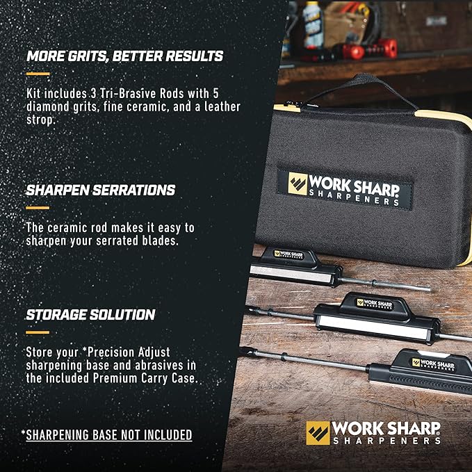 Upgrade Kit for Precision Adjust Knife Sharpener, Set of 7 Abrasives and Carry Case - Image 4