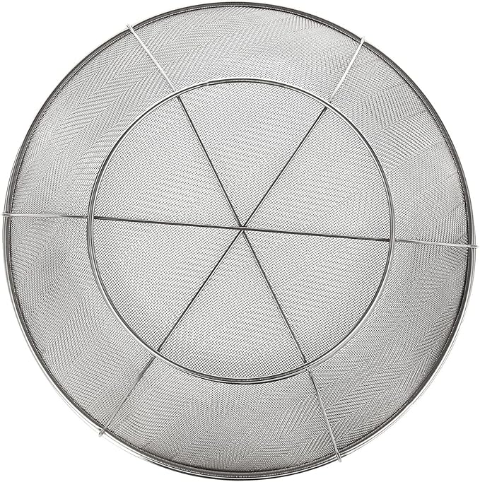 Juvale Stainless Steel Fine Mesh Strainer - Durable Rust-Resistant Mesh Colander - Ergonomic Handle Rice Colander - Ultra-Fine Flour Sifter - Dishwasher Safe with Stable Design - 11 in x 4 in, Silver - Image 6
