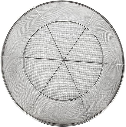 Juvale Stainless Steel Fine Mesh Strainer - Durable Rust-Resistant Mesh Colander - Ergonomic Handle Rice Colander - Ultra-Fine Flour Sifter - Dishwasher Safe with Stable Design - 11 in x 4 in, Silver - Image 6