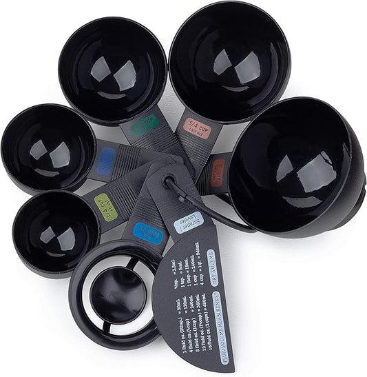 Fox Run 4838 Measuring Cup set with Egg Separator, Black, Medium by foxrunbrands