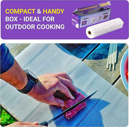 Disposable Plastic Cutting Board Sheets for BBQ & Camping - Large Flexible Chopping Boards - Cutting Mats for Kitchen and Outdoor 32' - Image 7